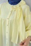 Omuz Fiyonklu Tunik 2327 - SARI