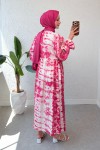 Mira Desen Tesettür Elbise 2328 - FUŞYA