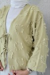 Yama Yırtık Detaylı Kimono 2330 - AÇIK HAKİ