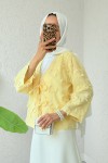 Yama Yırtık Detaylı Kimono 2330 - SARI