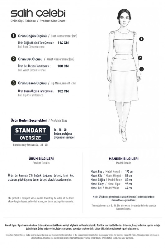 Yama Yırtık Detaylı Kimono 2330 - KAHVERENGİ