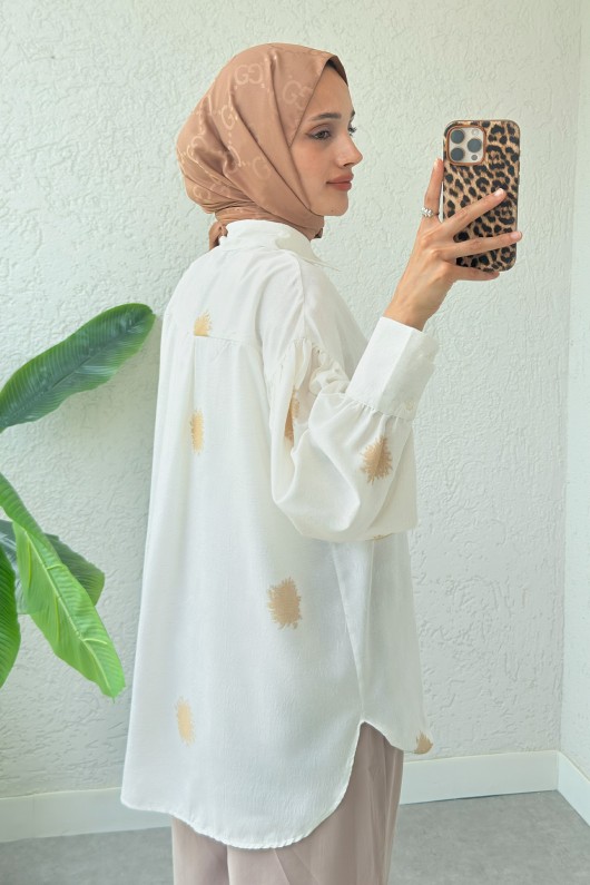 Güneş Desen Gömlek 2331 - BORDO Güneş Desen Gömlek 2331 - BORDO