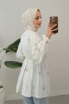 Palmiye Desenli Kimono 2332 - YEŞİL