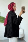 Püskül Detaylı Uzun Kimono 2334 - SİYAH Püskül Detaylı Uzun Kimono 2334 - SİYAH