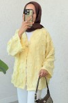 Tek Düğmeli Kimono 2335 - SARI