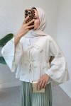 Çalı Desen Midi Kimono 2336 - YEŞİL
