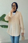 Hakim Yaka Gömlek 2340 - BEJ Hakim Yaka Gömlek 2340 - BEJ