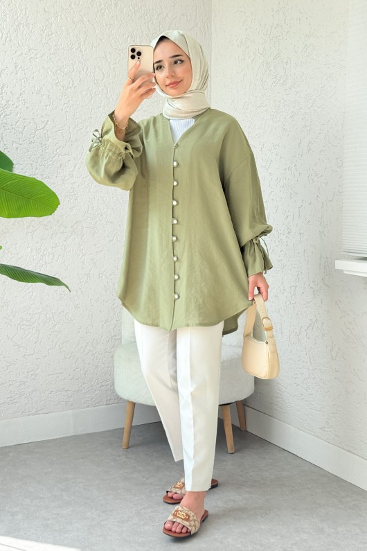 Hakim Yaka Gömlek 2340 - HAKİ