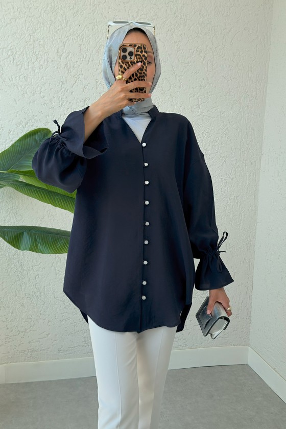 Hakim Yaka Gömlek 2340 - LACİVERT