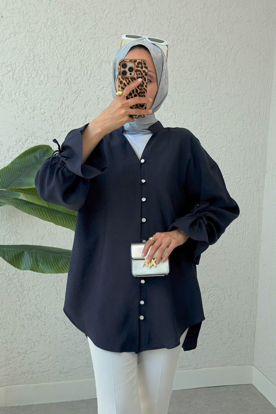 Hakim Yaka Gömlek 2340 - LACİVERT