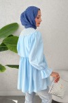 Bebe Yaka Tunik 23451 - BEBE MAVİSİ