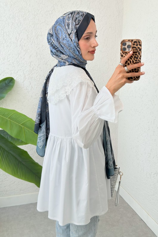 Prenses Tunik 2345 - BEYAZ