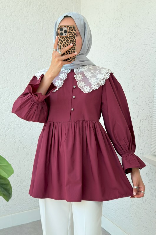 Prenses Tunik 2345 - BORDO
