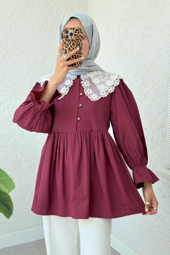 Prenses Tunik 2345 - BORDO