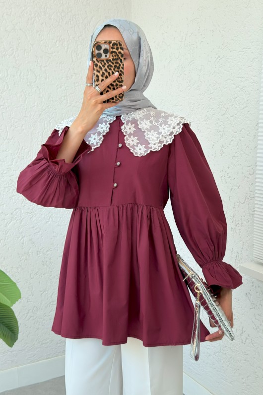 Prenses Tunik 2345 - BORDO