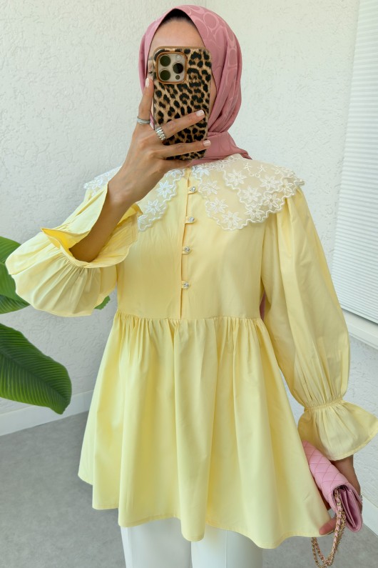 Prenses Tunik 2345 - SARI Prenses Tunik 2345 - SARI