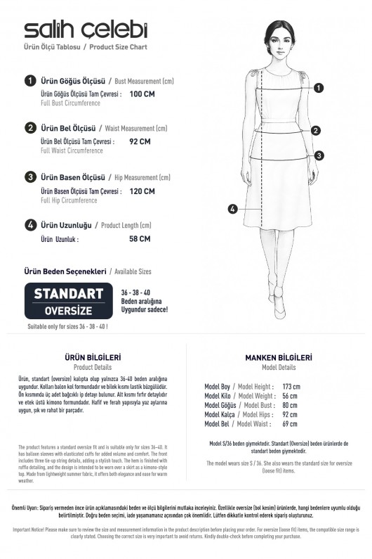 Etek Üstü Kısa Kimono 2347 - İNDİGO