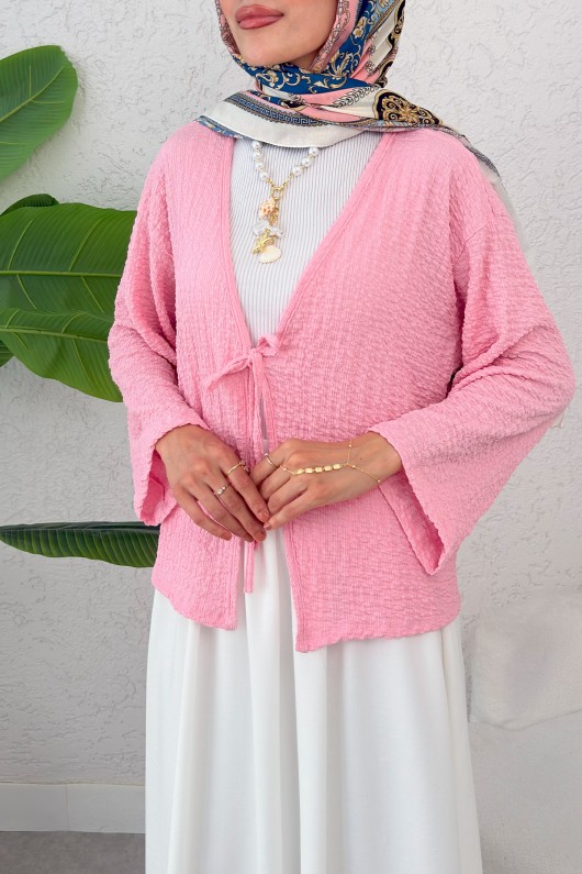 Bürümcük Kimono 2360 - PEMBE
