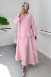 Çapraz Bağlamalı Etekli Takım 2363 - PEMBE