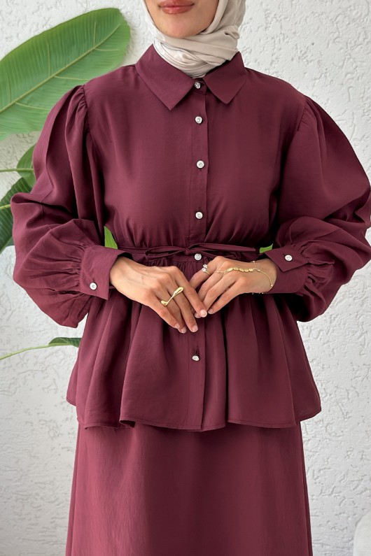 Modal Etekli Takım 2371 - BORDO