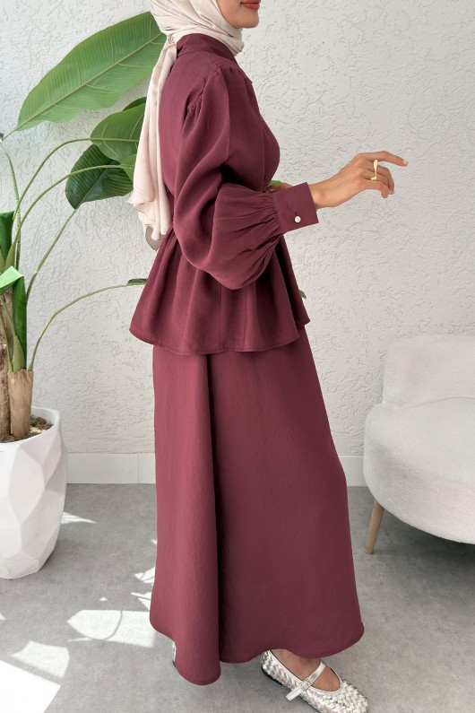 Modal Etekli Takım 2371 - BORDO