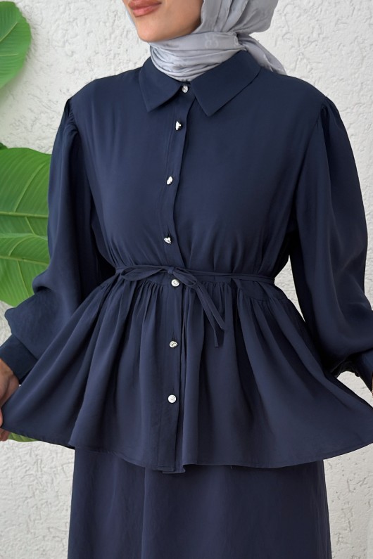 Modal Etekli Takım 2371 - LACİVERT