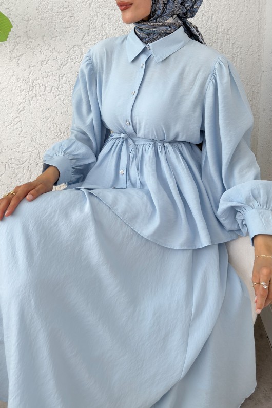 Modal Etekli Takım 2371 - BEBE MAVİSİ