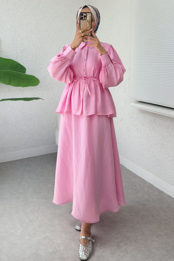 Modal Etekli Takım 2371 - PEMBE