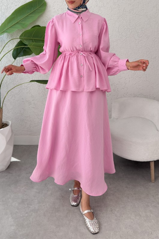 Modal Etekli Takım 2371 - PEMBE