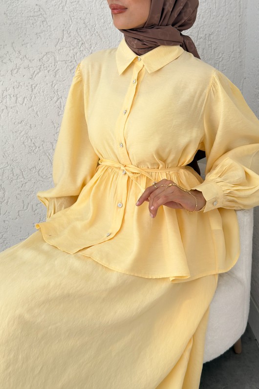 Modal Etekli Takım 2371 - SARI