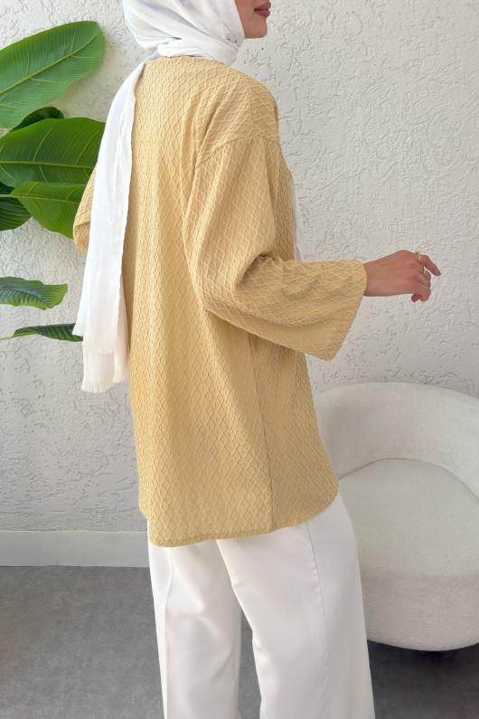 Sarmal Desen Uzun Kimono 2374 - HARDAL