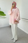Kare Püsküllü Kimono 2376 - PUDRA