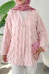 Kare Püsküllü Kimono 2376 - PUDRA