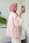 Kare Püsküllü Kimono 2376 - PUDRA