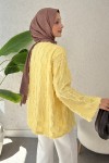 Kare Püsküllü Kimono 2376 - SARI