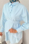 Çapraz Geçişli Tunik 2379 - BEBE MAVİSİ