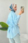 Çapraz Geçişli Tunik 2379 - BEBE MAVİSİ