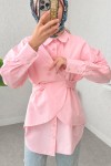 Çapraz Geçişli Tunik 2379 - PEMBE Çapraz Geçişli Tunik 2379 - PEMBE