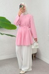Nervür Detaylı Tunik 2380 - PEMBE Nervür Detaylı Tunik 2380 - PEMBE