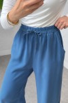Bel Lastikli Salaş Pantolon 2382 - İNDİGO