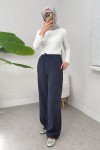Bel Lastikli Salaş Pantolon 2382 - LACİVERT