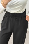 Bel Lastikli Salaş Pantolon 2382 - SİYAH
