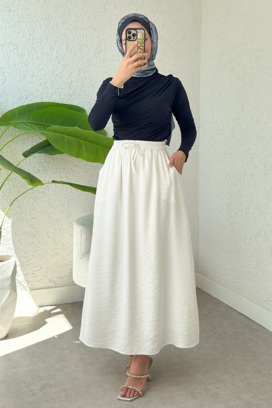 Umay Cepli Etek 2383 - KREM