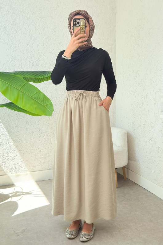 Umay Cepli Etek 2383 - TAŞ RENGİ