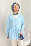 İp Bağcıklı Modal Kimono 2389 - BEBE MAVİSİ İp Bağcıklı Modal Kimono 2389 - BEBE MAVİSİ