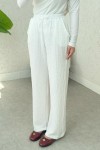 Bürümcük Cepli Pantolon 2392 - BEYAZ