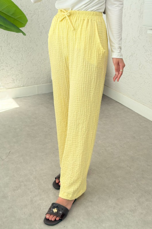 Bürümcük Cepli Pantolon 2392 - SARI