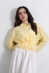 Bel Büzgülü Kısa Gömlek 2393 - SARI
