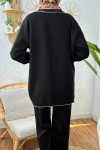 Hırkalı Triko Takım 24116 - SİYAH