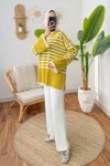 Çizgili Triko Tunik 24640 - ALTUNİ